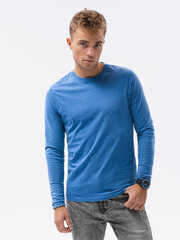 Рубашка с длинными рукавами L137, темно-синяя цена и информация | Футболка мужская | pigu.lt
