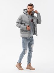 Striukė vyrams Ombre clothing AMD21242.1899, pilka kaina ir informacija | Vyriškos striukės | pigu.lt