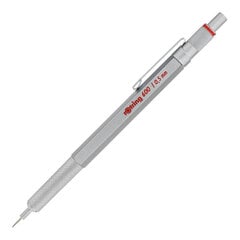Automatinis pieštukas Rotring 600, sidabinis kaina ir informacija | Rašymo priemonės | pigu.lt