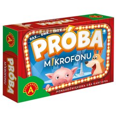 Kortų žaidimas Alexander Mikrofono testas, PL цена и информация | Настольные игры, головоломки | pigu.lt