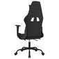 Masažinė žaidimų kėdė su pakoja, Audinys, juoda/taupe spalva цена и информация | Biuro kėdės | pigu.lt
