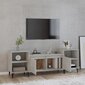 Televizoriaus spintelė, Apdirbta mediena, 160x35x55cm, betono pilka kaina ir informacija | TV staliukai | pigu.lt
