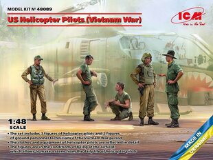 Klijuojamas Modelis ICM 48089 US Helicopter Pilots (Vietnam War) 1/48 цена и информация | Склеиваемые модели | pigu.lt