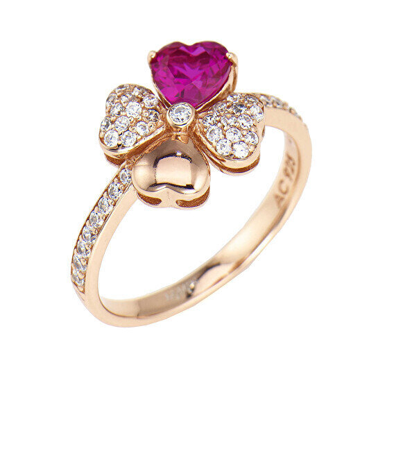 Paauksuotas sidabrinis žiedas moterims Amen RQURR цена и информация | Žiedai | pigu.lt