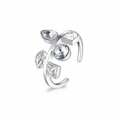 Brosway Необычное открытое кольцо с кристаллами Rain BNR33 цена и информация | Кольца | pigu.lt