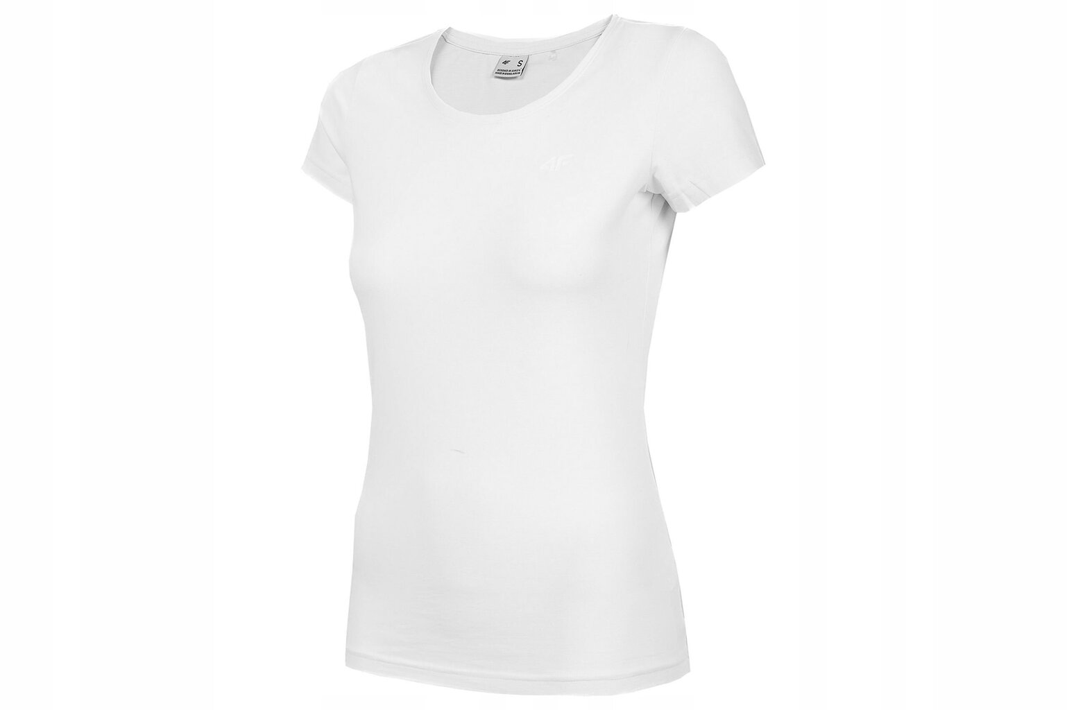 Marškinėliai moterims 4F, balti kaina ir informacija | Marškinėliai moterims | pigu.lt