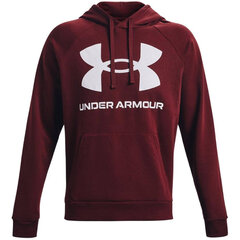 Bluza męska Under Armour Rival Fleece Big Logo HD bordowa 1357093 690 kaina ir informacija | Megztiniai vyrams | pigu.lt