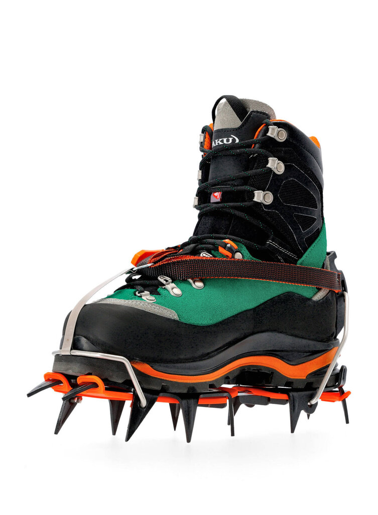 Batų apkaustai Climbing Technology Ice Automatic, juoda/oranžinė/chromo, 36-46, 2 vnt. kaina ir informacija | Batų apskaustai, antbačiai | pigu.lt