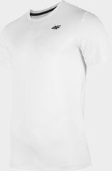 Marškinėliai vyrams 4F M H4Z22 TSMF351 10S, balti kaina ir informacija | Vyriški marškinėliai | pigu.lt