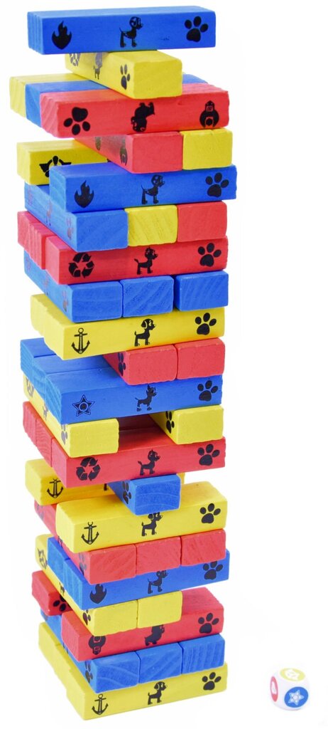 Edukacins žaidimas Paw Patrol Dancing Tower Jenga Wood kaina ir informacija | Stalo žaidimai, galvosūkiai | pigu.lt