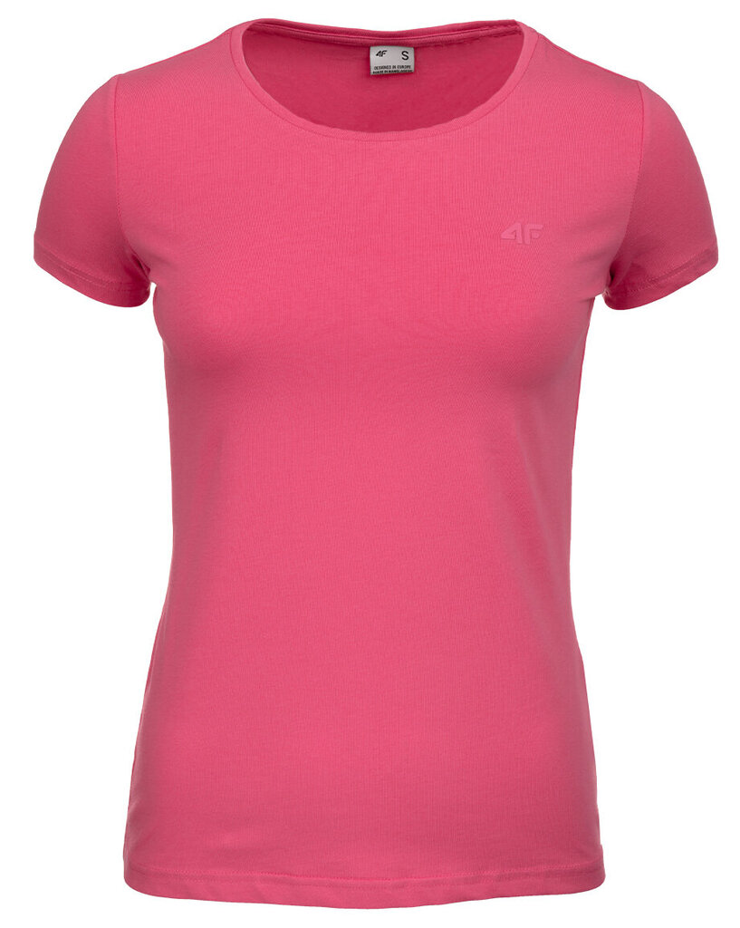 Marškinėliai moterims 4F H4Z22, rožiniai kaina ir informacija | Marškinėliai moterims | pigu.lt
