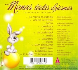CD - Manas Tautas Dziesmas - Dziesmiņas Mazajiem kaina ir informacija | Vinilinės plokštelės, CD, DVD | pigu.lt