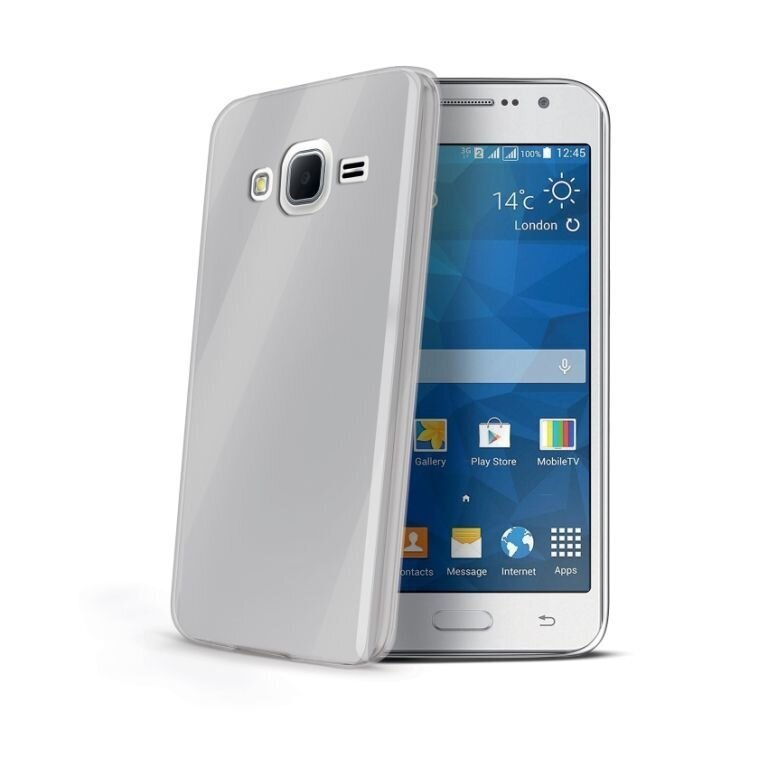 Celly TPU case for Samsung Galaxy Grand Prime (Transparent) цена и информация | Telefono dėklai | pigu.lt