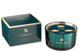 Parfumuota sojų vaško žvakė J-line Excellent White Tea Blue , 500 g kaina ir informacija | Žvakės, Žvakidės | pigu.lt