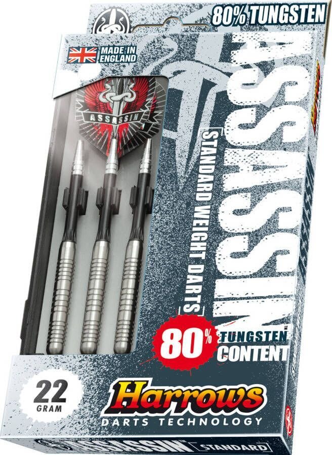 Smiginio strėlyčių komplektas Harrows Assassin W80, 3x24g kaina ir informacija | Smiginis | pigu.lt