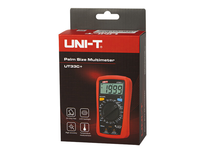 Multimetras Uni-T UT33C+ kaina ir informacija | Mechaniniai įrankiai | pigu.lt