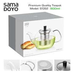 Samadoyo Premium klass virdulys su nerūdijančio plieno filtru S'052, Premium Quality Teapot, 900 ml. kaina ir informacija | Taurės, puodeliai, ąsočiai | pigu.lt