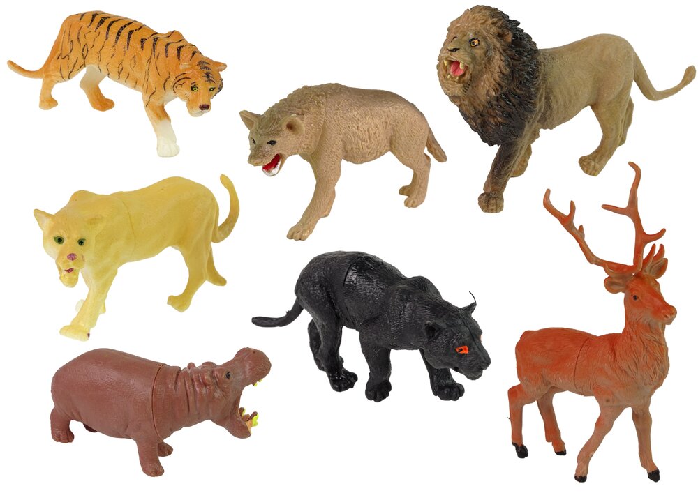 Didelis figūrėlių rinkinys „Laukiniai gyvūnai Safari“, 34 dalys kaina ir informacija | Žaislai berniukams | pigu.lt