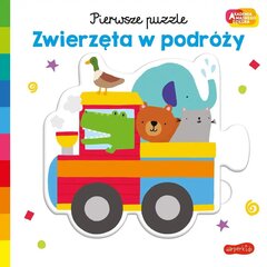 Zwierzęta w podróży. Akademia Mądrego Dziecka. Pierwsze puzzle kaina ir informacija | Knygos vaikams | pigu.lt