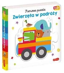 Zwierzęta w podróży. Akademia Mądrego Dziecka. Pierwsze puzzle цена и информация | Книги для детей | pigu.lt