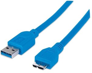 Techly, A male - micro-B male, USB 3.0 цена и информация | Кабели и провода | pigu.lt