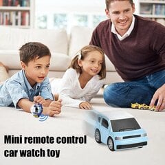Часы с мини автомобилем с пультом дистанционного управления, синий цена и информация | Игрушки для мальчиков | pigu.lt