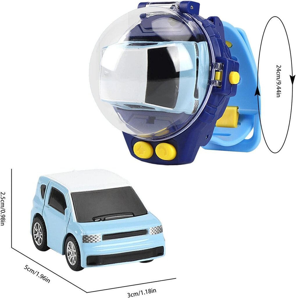 Mini nuotolinio valdymo automobilis laikrodis valdymo pultas, geltona spalva kaina ir informacija | Žaislai berniukams | pigu.lt