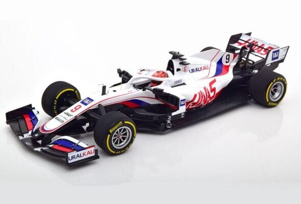 Uralkali Haas F1 Team VF-21 - Mazepin - Bahrain GP 2021 Minichamps 1:18 110210109 kaina ir informacija | Kolekciniai modeliukai | pigu.lt