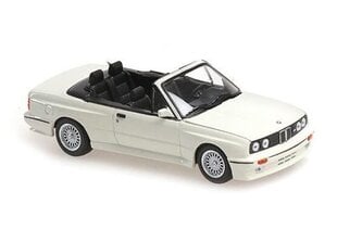 BMW M3 CABRIOLET E30 - 1988 - WHITE MAXICHAMPS 1:43 940020331 цена и информация | Коллекционные модели автомобилей | pigu.lt