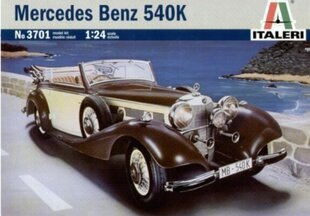 Mercedes Benz 540K Italeri 1:24 3701 kaina ir informacija | Kolekciniai modeliukai | pigu.lt