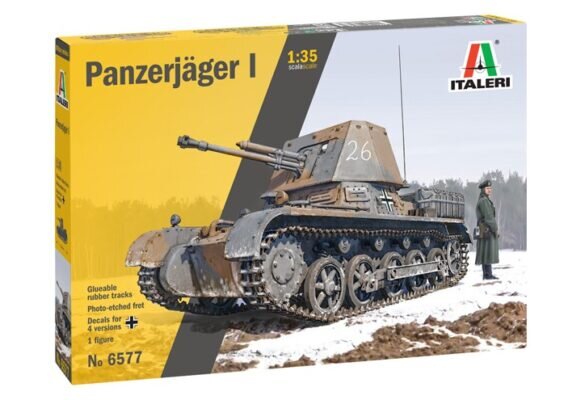 Panzerjager I Italeri 1:35 6577 kaina ir informacija | Kolekciniai modeliukai | pigu.lt