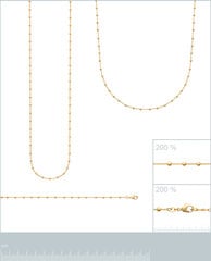 Цепочка с золотым покрытием 750°,производство Франции цена и информация | Украшения на шею | pigu.lt
