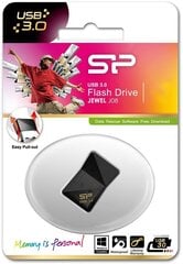 SILICON POWER 64GB, USB 3.0 FLASH DRIVE, JEWEL J08, Black kaina ir informacija | USB laikmenos | pigu.lt