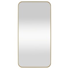 Prie sienos montuojamas veidrodis vidaXL, 40x80cm, auksinė spalva kaina ir informacija | Veidrodžiai | pigu.lt