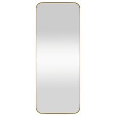 Prie sienos montuojamas veidrodis vidaXL, 40x100cm, auksinė spalva kaina ir informacija | Veidrodžiai | pigu.lt