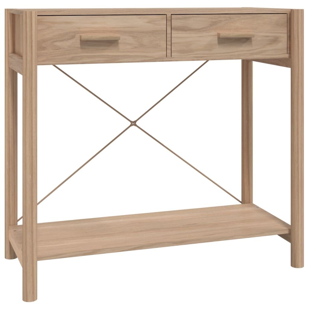 Konsolinis staliukas vidaXL, Apdirbta mediena, 82x38x75cm, ruda kaina ir informacija | Stalai-konsolės | pigu.lt