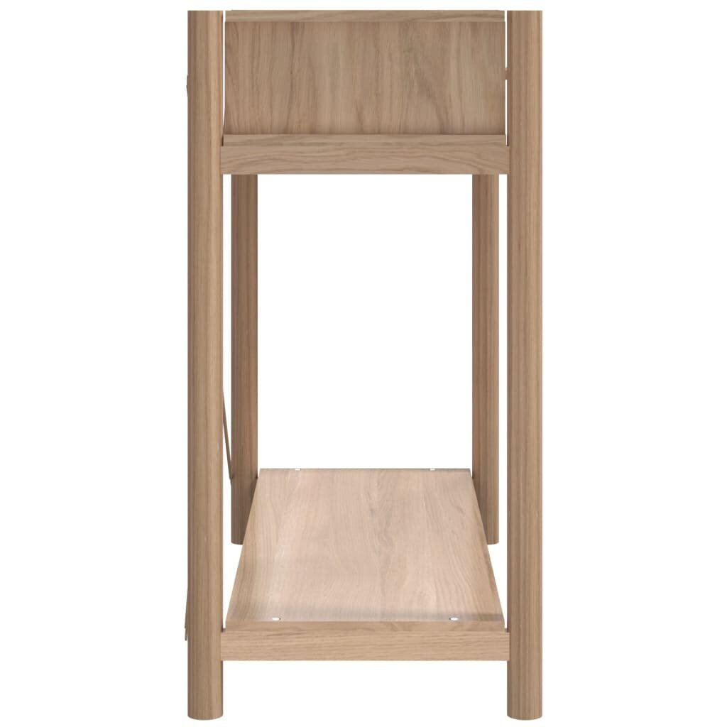Konsolinis staliukas vidaXL, Apdirbta mediena, 82x38x75cm, ruda kaina ir informacija | Stalai-konsolės | pigu.lt