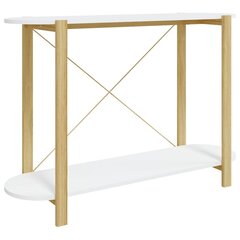 Konsolinis staliukas vidaXL, Apdirbta mediena, 110x38x75cm, balta kaina ir informacija | Stalai-konsolės | pigu.lt
