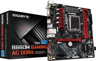 Gigabyte B660M GAMING AC DDR4, Micro ATX, LGA1700, DDR4, WiFi kaina ir informacija | Pagrindinės plokštės | pigu.lt