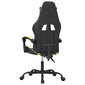 Pasukama žaidimų kėdė su pakoja vidaXL, Dirbtinė oda, juoda/auksinė spalva kaina ir informacija | Biuro kėdės | pigu.lt
