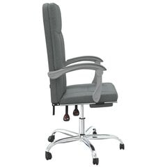 Biuro kėdė, 63x59x114,5–124 cm, pilka цена и информация | Офисные кресла | pigu.lt