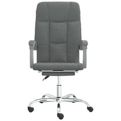 Biuro kėdė, 63x59x114,5–124 cm, pilka цена и информация | Офисные кресла | pigu.lt