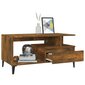 Kavos staliukas vidaXL, Apdirbta mediena, 90x49x45cm, dūminio ąžuolo spalva kaina ir informacija | Kavos staliukai | pigu.lt
