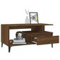 Kavos staliukas vidaXL, Apdirbta mediena, 90x49x45cm, ruda ąžuolo spalva kaina ir informacija | Kavos staliukai | pigu.lt