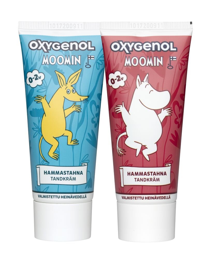 Vaikiška dantų pasta Muumi Oxygenol (0-2 m) 50 ml цена и информация | Kosmetika vaikams ir mamoms | pigu.lt