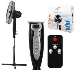 Standing Fan WT03 40W 16" black 3 modes with remote control HQ kaina ir informacija | Ventiliatoriai | pigu.lt