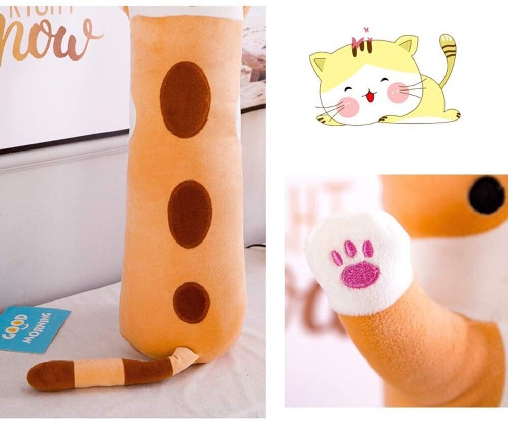 Pliušinis žaislas katinas rudas, 70 cm цена и информация | Minkšti (pliušiniai) žaislai | pigu.lt