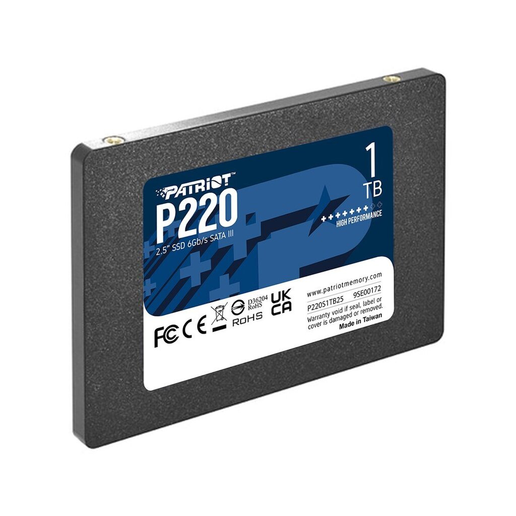 Patriot P220, 1TB (P220S1TB25) kaina ir informacija | Vidiniai kietieji diskai (HDD, SSD, Hybrid) | pigu.lt