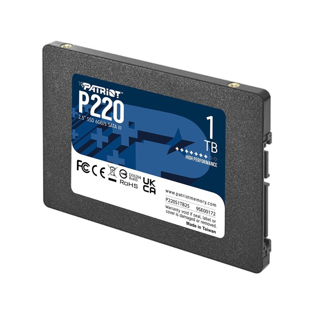 Patriot P220, 1TB (P220S1TB25) kaina ir informacija | Vidiniai kietieji diskai (HDD, SSD, Hybrid) | pigu.lt