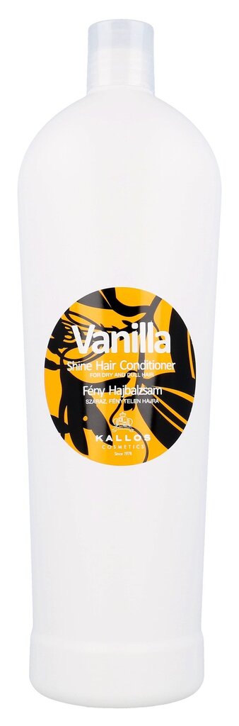 Kondicionierius sausiems plaukams Kallos Vanilla Shine Hair, 1000 ml kaina ir informacija | Balzamai, kondicionieriai | pigu.lt